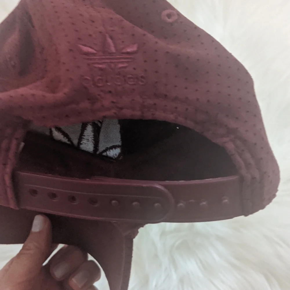 🍍3 For 15🍍Adidas Women's Trefoil Perforated Baseball Cap - Burgundy